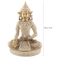 Meditating Seated Buddha Statue Exquisite Carving Figurine Craft for Home Study Room Office Table Decoration Ornament