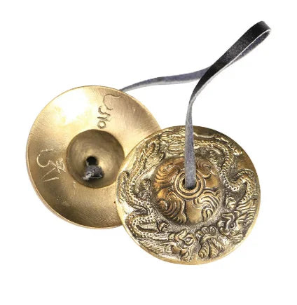 Handmade Tibetan Singing Bowl Set for Meditation Brass Chime Bells Yoga Mindfulness Healing Sound Therapy Zen Gongfu Chai Tea