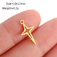 5PCS/Lot Celestial Mini Star Charms Stainless Steel Pentagram/Astral/Meteor/Moon Pendant DIY for Earring Bracelet Jewelry Making