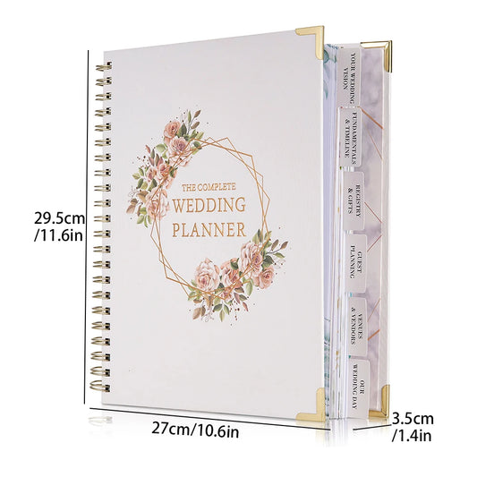 Your Perfect Day Wedding Planner Book And Organizer Hardcover Journal Bridal Planning Binder With Countdown Calendar Bride Gifts