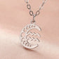 LIKGREAT Celtic Moon 12 Star Zodiac Sign Necklace Stainless Steel 12 Constellation Pendant Choker Crescent Jewelry Birthday Gift