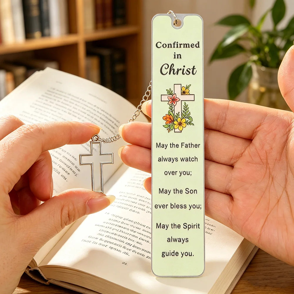 Cross Metal Bookmark | Religious Bible Page Marker Christian Confirmation Gift With Gift Box