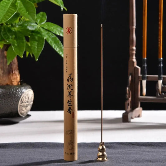 1/2Box Sandalwood Mugwort Scent Incense Stick Tranquilize Mind Home Office Bedroom Refreshing Scent 20g/Box Natural