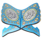 Ramadan Quran Holder Folding Bible Display Stand Decorative Islamic Eid Mubarak Bookshelf Organizer for Reading Prayer Chapel