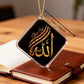 Diamond-shaped acrylic car rearview mirror pendant, a car pendant for praying for peace, a sacred Islamic car decoration.