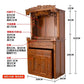 Cy  Solid Wood Buddha Shrine Buddha Cabinet Shrine Chinese Style Back Lamp Buddha Building Worship Prayer Altar Table Altar