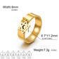 Lucktune Star of David Ring Stainless Steel Women's Finger Rings Vintage Hexagram Jewish Judaism Jewelry Party Birthday Gifts
