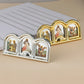Catholic Divine Mercy Jesus Christ Image Frame Holy Family St. Michael Triptych Icons Sticker Tabletop Prayer Home Church Decor