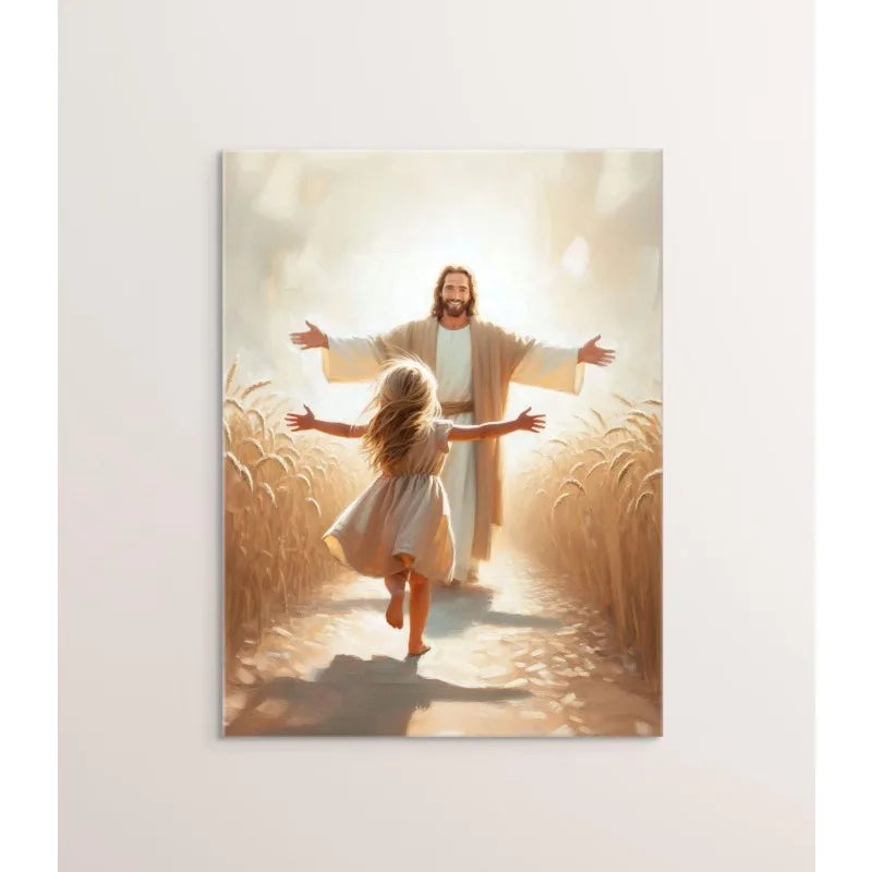 Modern Christian Believer Poster Jesus Praying Shepherd Bible Verse Easter Canvas Painting Wall Art for Kids Room Home Decor