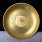 Buddhism Copper Plate 18cm Auspicious Tibetan Brass Engraving Dish Worship For Buddha Fruit Tray Desktop Home Gift Decorative