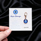 1pc Trendy Turkish Blue Evil Eye Keychain with Cute Charm Personalized Key Ring Stylish Bag Decoration Accessories Fashion Gift