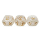 3Pcs Astrology Dice D8 D12 Tarot Dice Polyhedral Pearl Pattern Dice for Divination Astrology Tarot Cards Accessory