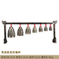 Chinese Old Meditation Gong with 7 Ornate Bell with Dragon Design Chinese Musical Instrument Bronze Metal Handicraft Home Decor