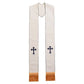 Clergy Stole Catholic Priest Stole Unisex Adults Catholic Mass Pastor Liturgical Overlay Embroidery Cross with Tassel