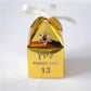 50pcs Metallic Paper Souvenir Gift Box Wedding Bar/Bat Mitzvah Favor Package Personalized Names Add Logo for Free Star of David