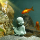 Landscaping Zen Oriental Aesthetic Garden Decoration Chinese Style Buddha Statue Cute Little Monk Figurines Fish Tank Moss