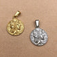 316L Roman Centurion Pendant Men Oval Medal Portrait Coin Charms Stainless Steel Necklace Religious Jewelry