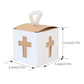 10/20PCS Wooden cross rosary Candy Box boy girl First Holy Communion Baptism Christening rustic wedding Easter gift