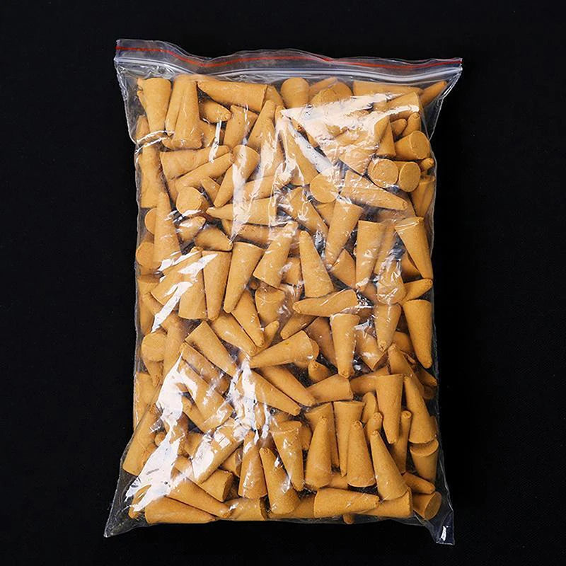 60PCS Bulk Incenses Aromatherapy Natural Small Incense Cones Fragrant Sandalwood Jasmine Lavender Tower Spices Cones
