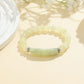 1pc Healing Handmade Stone Bracelet Turquoise Natural Malachite Gemstone Crystal Rough Bracelet Body Energy Yoga