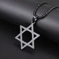 Stainless Steel 7 Archangel Seal Necklace Men's Solomon Kabbalah Seal Pendant Supernatural Protection Amulet Magical Jewelry