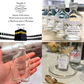 100pcs Custom A Gift Of Zam Zam Sticker Water Bottle Label Wedding Favours Hajj Umrah Mubarak Nikkah Adhesive Guest Gift Baptism