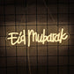 Eid Mubarak Led Neon Sign, Warm White Letter Icon, Suitable For Home And Bedroom Decor, Usb Powered, Ramadan Party Gifts.