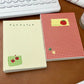 Lovely Tomato Notebook Thick Notepads with 78-96 Page Unlined Journal for Writing Drawing Sketching Journaling Mind Map