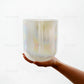 KVKA Chakra Frosted Quartz Crystal Singing Bowl For Meditation Yoga Healing