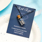 Turkish Blue Evil Eye Wishing Bottle Pendant Necklace for Women Men Black Rope Chain Necklace Good Luck&Protection Jewelry Gift