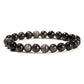 JD Natural Stone Beads Bracelet Amethyst Tiger Eye Crystal Quartz Agate Gem Beads Bangles Women Men Reiki Healling Jewelry Gift