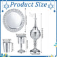 4 Pcs Shabbat Havdalah Set Grape Theme Wine Goblet Kiddush Tray Candle Holder Besamim Spice Box for the End of the Sabbath