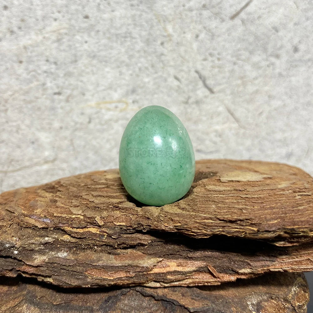 EG1-7 Mini Natural Stone Egg, Small Polished Egg Shaped Stone for Meditation Stress Relief Fidget Palm Desk Decor Gift
