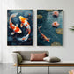 Asian Japanese Zen Tranquility Natural Aesthetics Koi Carp Art Poster Canvas Printing Living Room Bedroom Home Wall Decoration