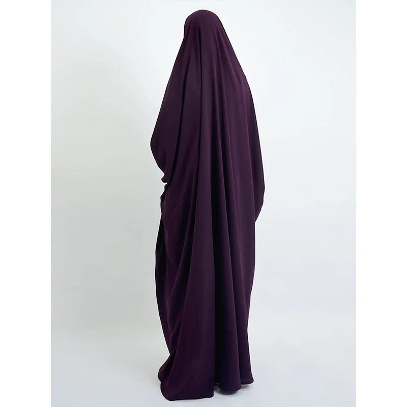 Muslim Prayer Garment Dress Wp,em Women Hijab Dress Abaya Hooded  Long Khimar Jilbab Burka Eid Abayas Gown Eid Niqab Ramadan