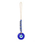 Demon Eye Lucky Charm Car Ornaments Protection Tassel Crystals Feng Shui Car Decor Turkish Blue Eye Retro Glass Pendant Gifts