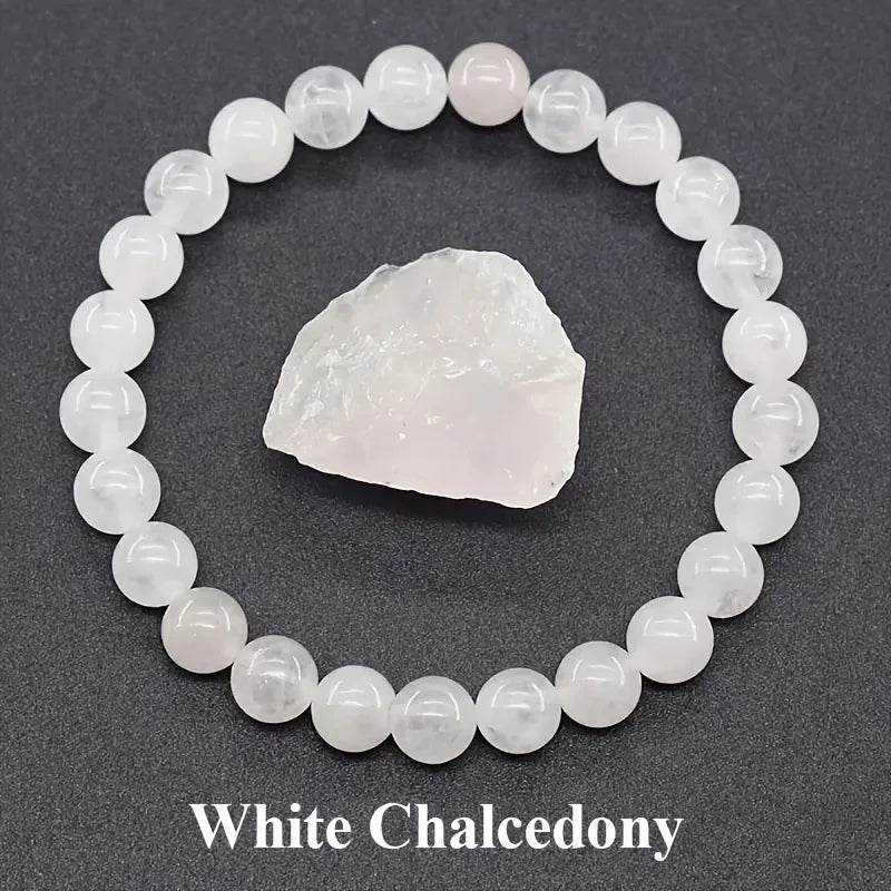 6/8mm Reiki Blue Apatite Bead Bracelet Men Women Natural Stone Blood Circulation Stimulate Enthusiasm Health Care Couple Jewelry