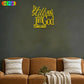 "Be Still and Know I Am God" Metal Wall Art, Psalm 46:10 Bible Verse, Religious Decor for Church Office, Gold White Black, Chris