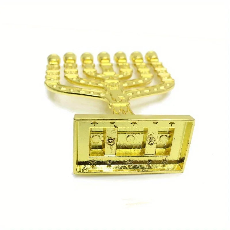 1PC Menorah Candle-holders Religions Candelabra Hanukkah Candlesticks 7 Branch Candle Holder