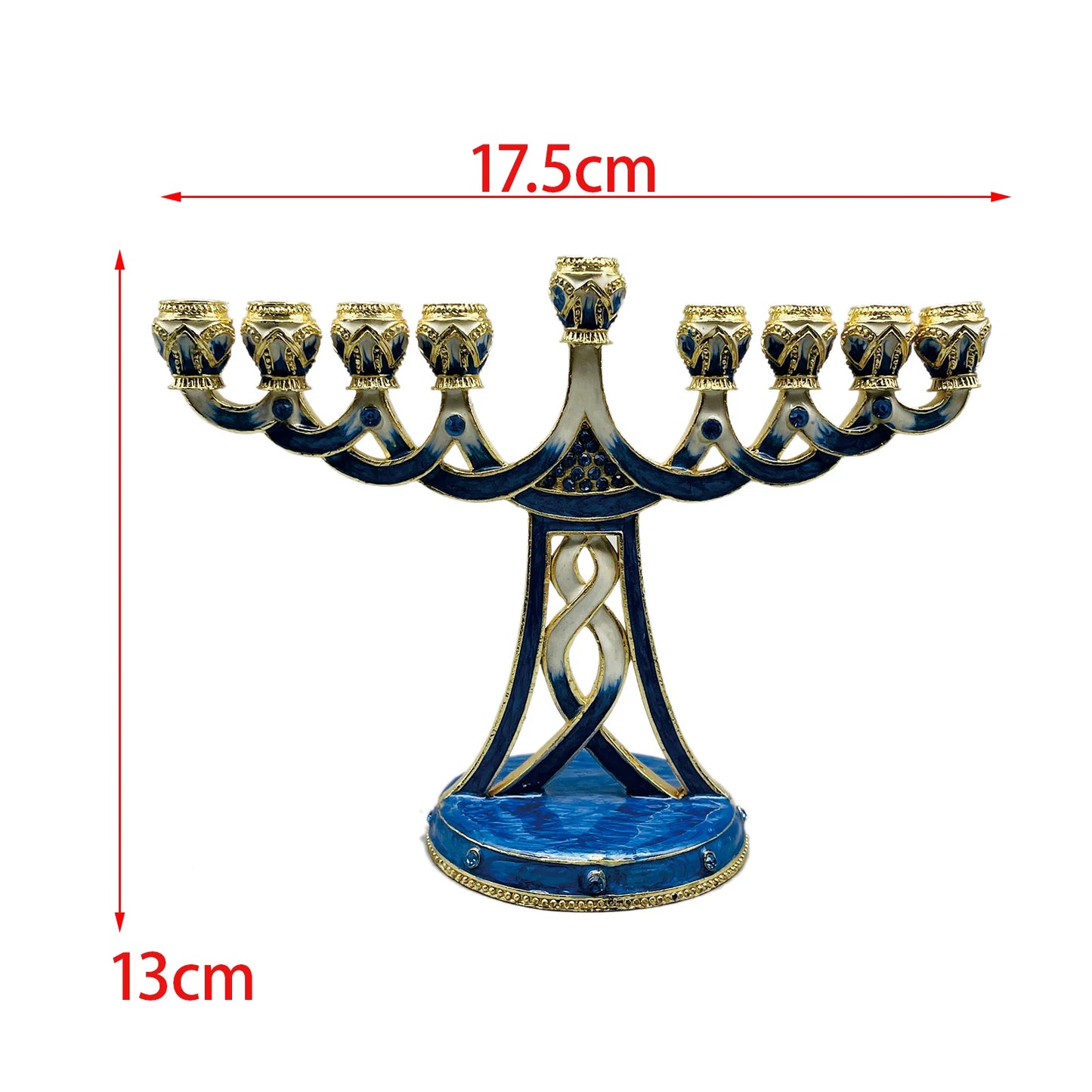 Hanukkah Star Menorah David Candelabra Candle Candlestick Holder Hand Paited Home Decoration Party Festival Candleholder Gifts