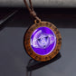 7Chakra Symbol Necklace Yoga Meditation Glass Dome Vintage Wooden Pendant Rope Chains Necklace Women Men Indian Buddhism Jewelry