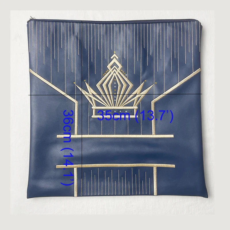Jewish Tallit Bag With Crystal 2023 New Design For Jewish Prayer Shawl Zippered Embroidered PU Leather Bag