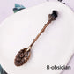Natural Crystal Tumbled Stone Spoon Magic Energy Divination Halloween Spirit Souvenir Gift Home Decor Christmas Graduation Gift