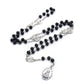 The Seven Bitter Rosary Church Catholic Wood Beads Virgin Pendant Necklace Religious Jewelry Black Red