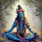 Indian Hindu Gods Lord Shiva Yoga Divine Goddess Saraswati Meditation Rt Poster Canvas Painting And Prints Picture Home Decor