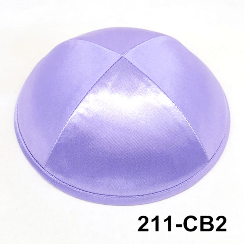 GIU 19cm Satin Jewish Hats Caps Skullies Beanies Kippot Yarmulke Kippah Dome Kipa For Wedding And Events