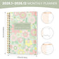 2026 A5 Monthly Planner, Floral Cover,Academic Agenda with Notes&To Do List,Perfect for Productivity,Time Management,Great Gift