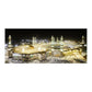 Holy City Mecca Islamic Sacred Landscape Muslim Mosque Canvas Paintings Poster and Print Wall Art Pictures for Living Home Decor