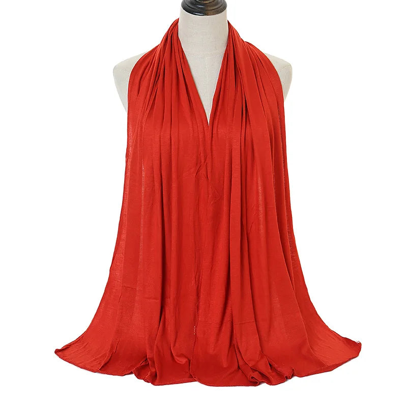 Premium Modal Cotton Jersey Hijab Scarf Muslim Long Shawl Women Plain Soft Turban Tie Head Wraps Africa Female Headband 170x60cm