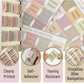 5pcs/75Tabs Boho Theme Laminated Bible Tabs – Colorful Index Tabs for Bible Study, Scripture Organization, and Easy Navigation